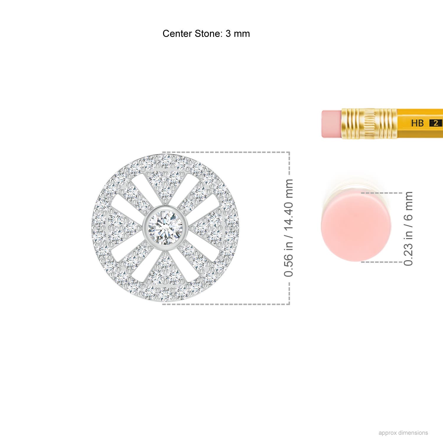 G, VS2 / 0.66 CT / 14 KT White Gold