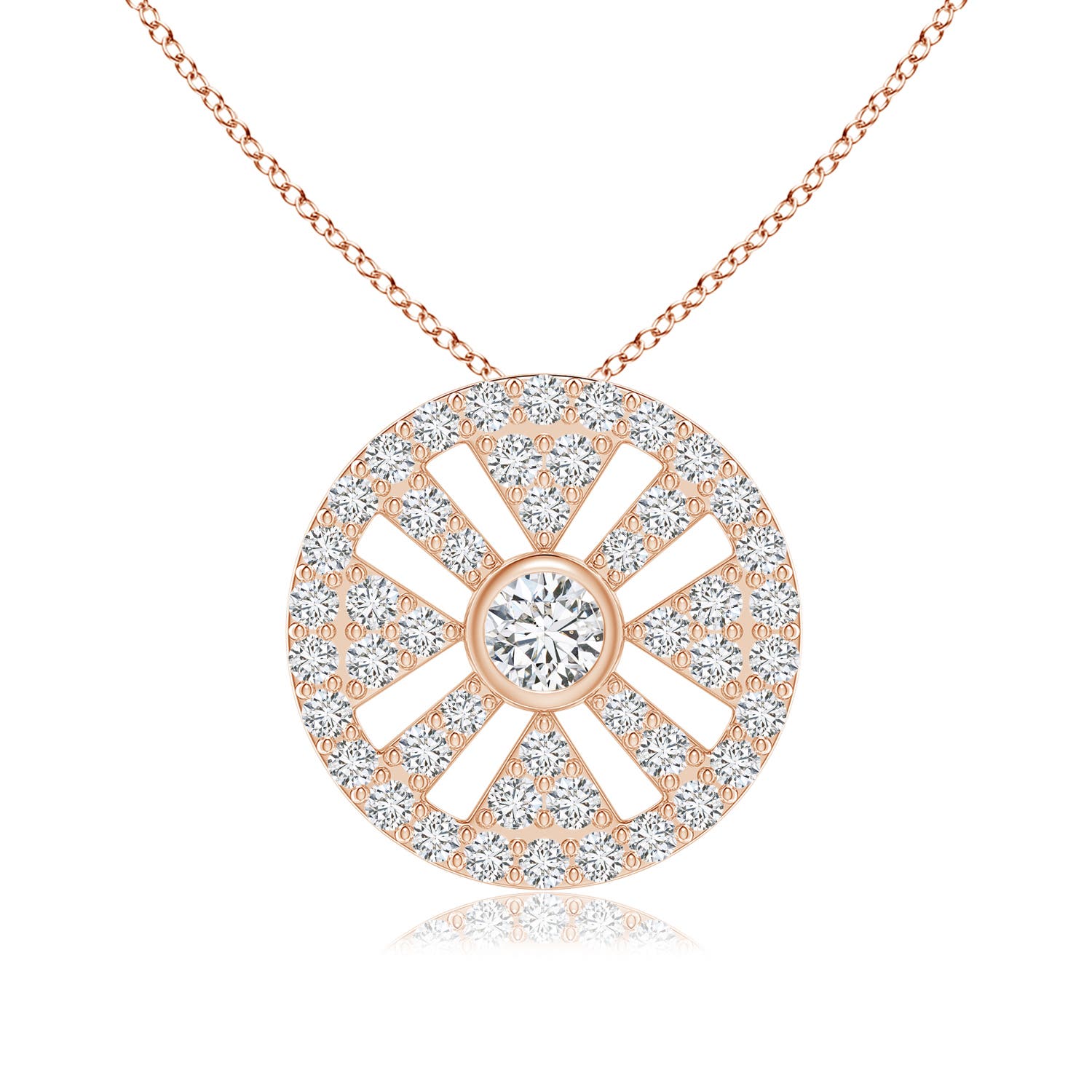 H, SI2 / 0.66 CT / 14 KT Rose Gold