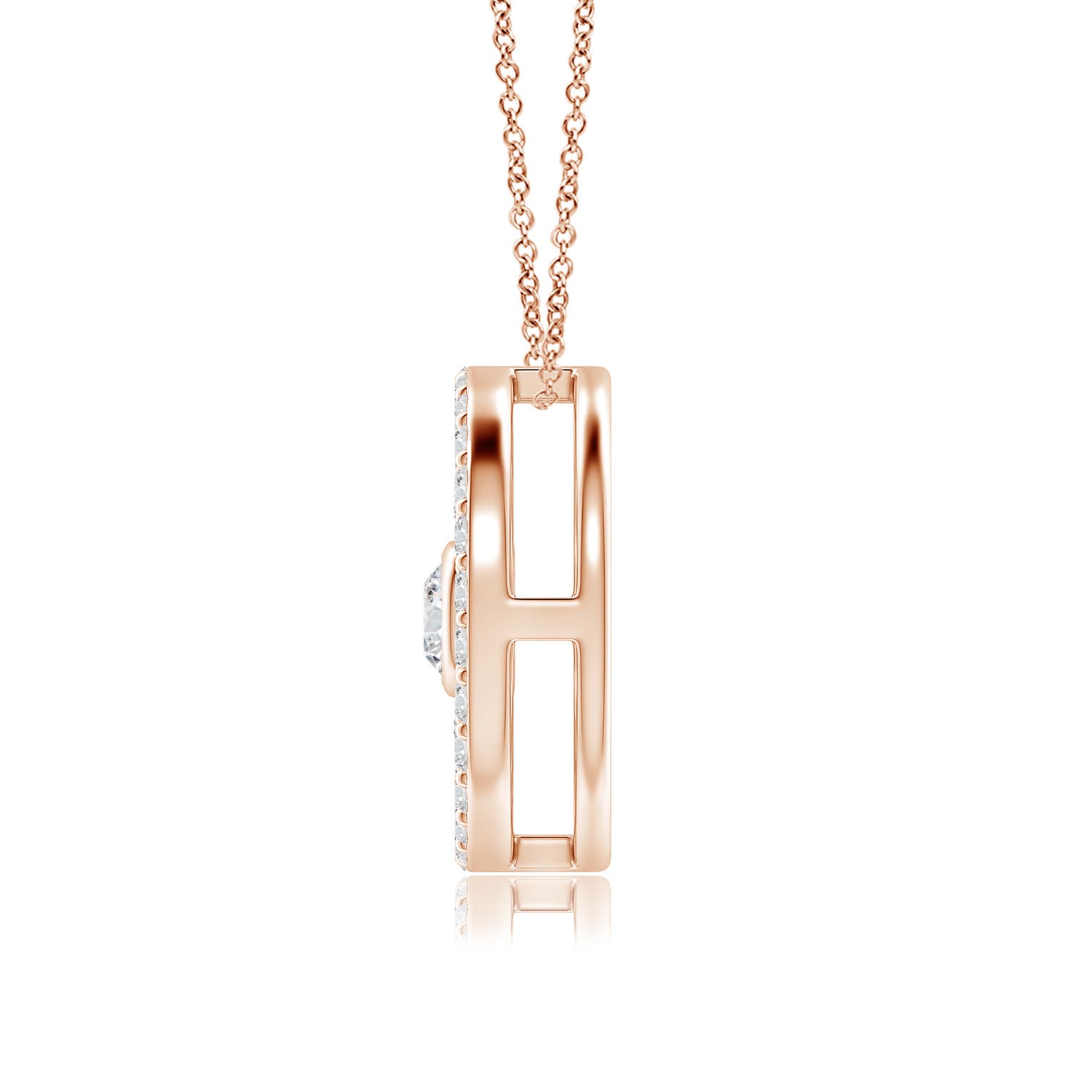 H, SI2 / 0.66 CT / 14 KT Rose Gold