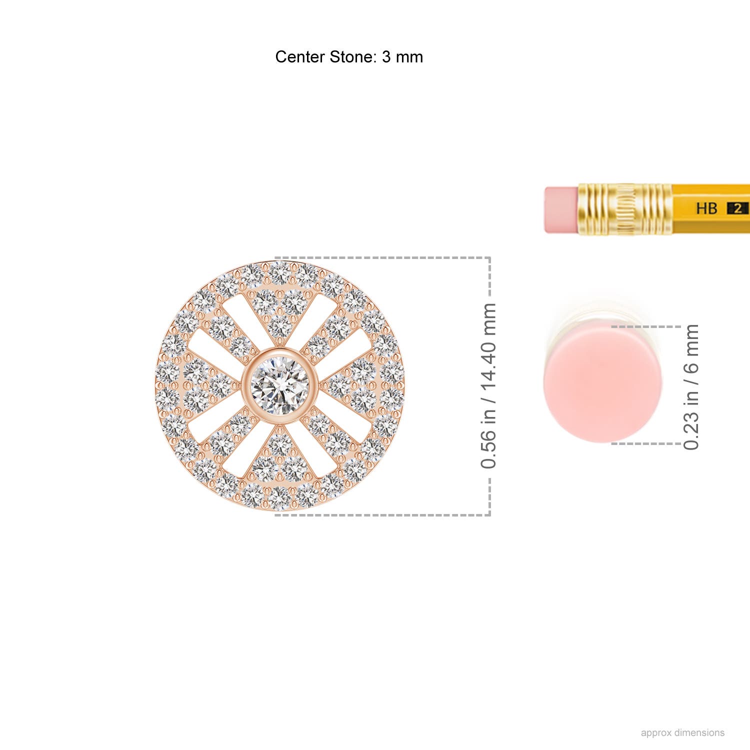 I-J, I1-I2 / 0.66 CT / 14 KT Rose Gold