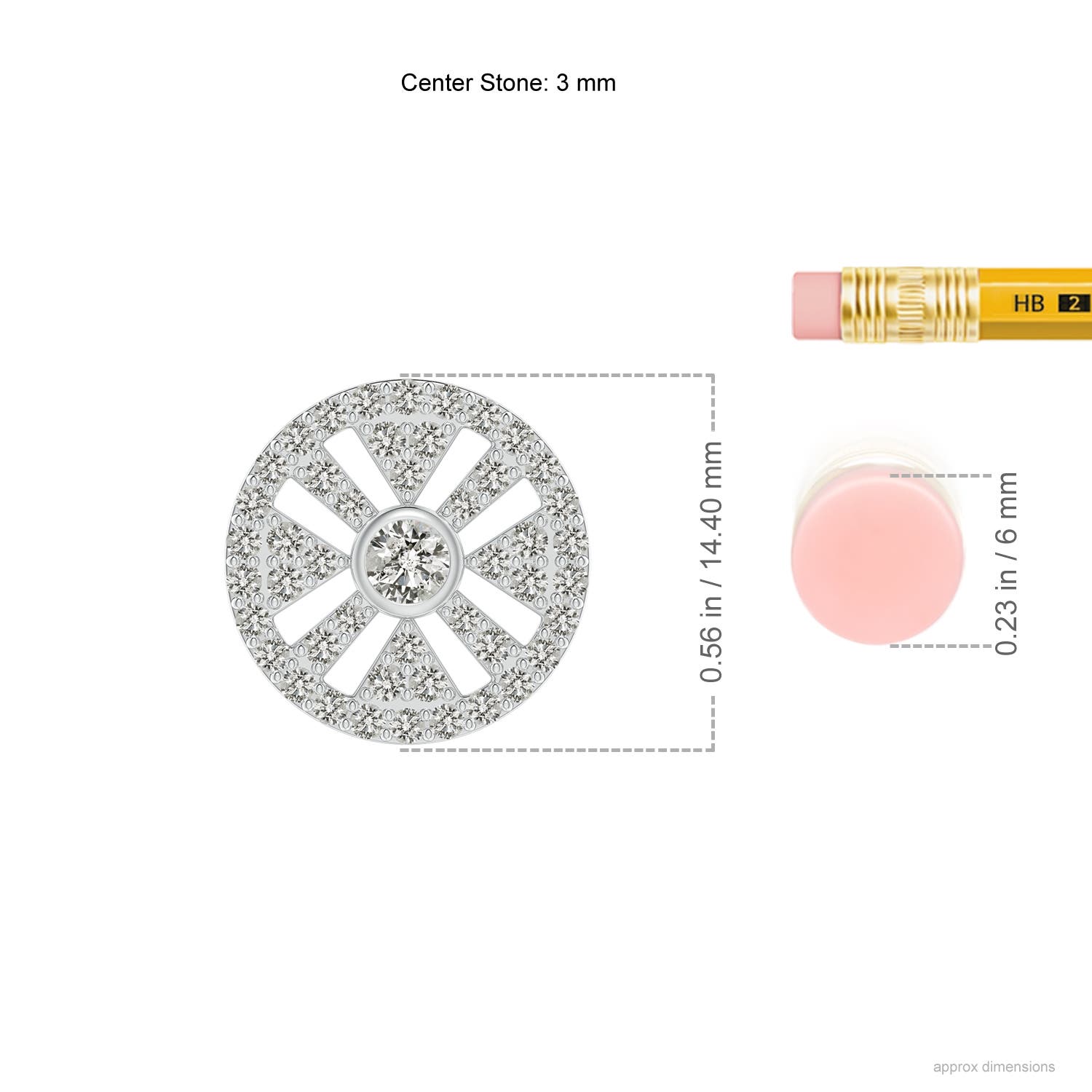 K, I3 / 0.66 CT / 14 KT White Gold