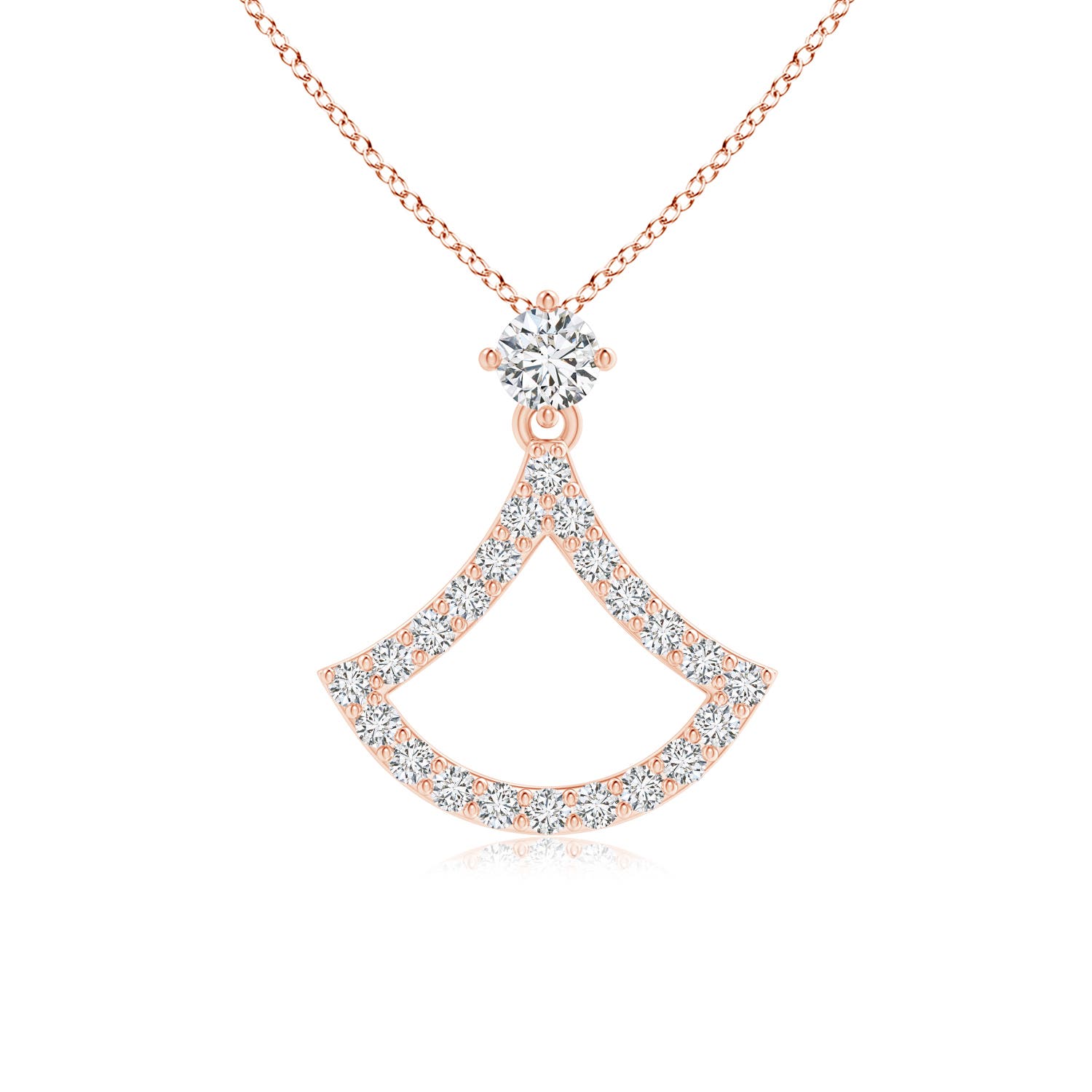 H, SI2 / 0.28 CT / 14 KT Rose Gold