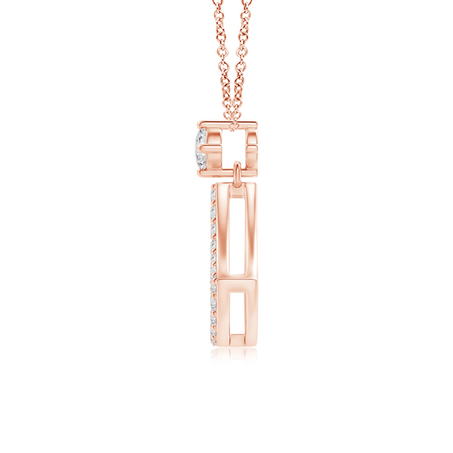 H, SI2 / 0.28 CT / 14 KT Rose Gold