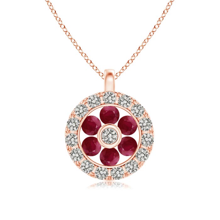 A - Ruby / 0.27 CT / 14 KT Rose Gold