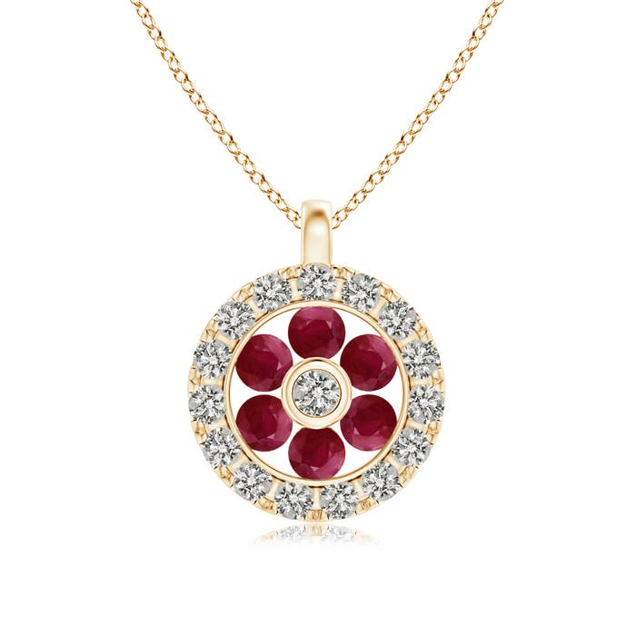 A - Ruby / 0.27 CT / 14 KT Yellow Gold