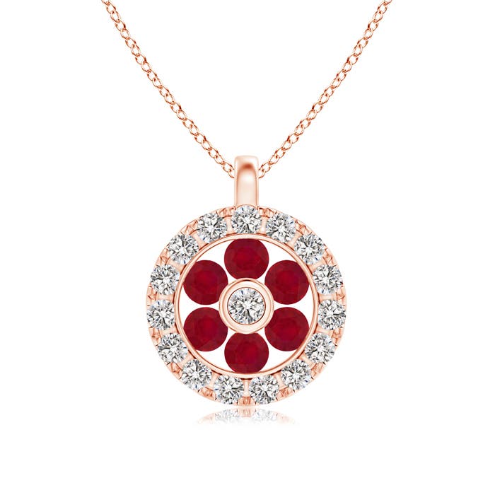 AA - Ruby / 0.27 CT / 14 KT Rose Gold