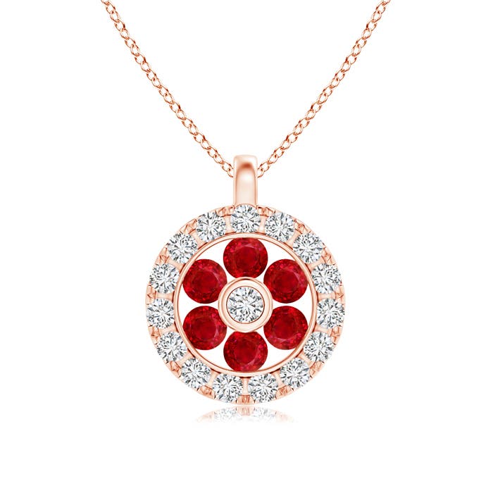 AAA - Ruby / 0.27 CT / 14 KT Rose Gold