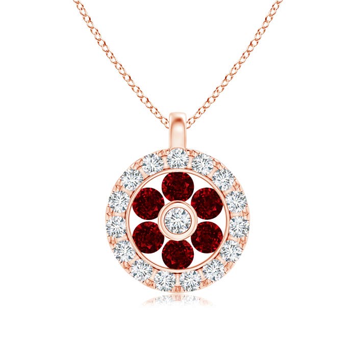 AAAA - Ruby / 0.27 CT / 14 KT Rose Gold