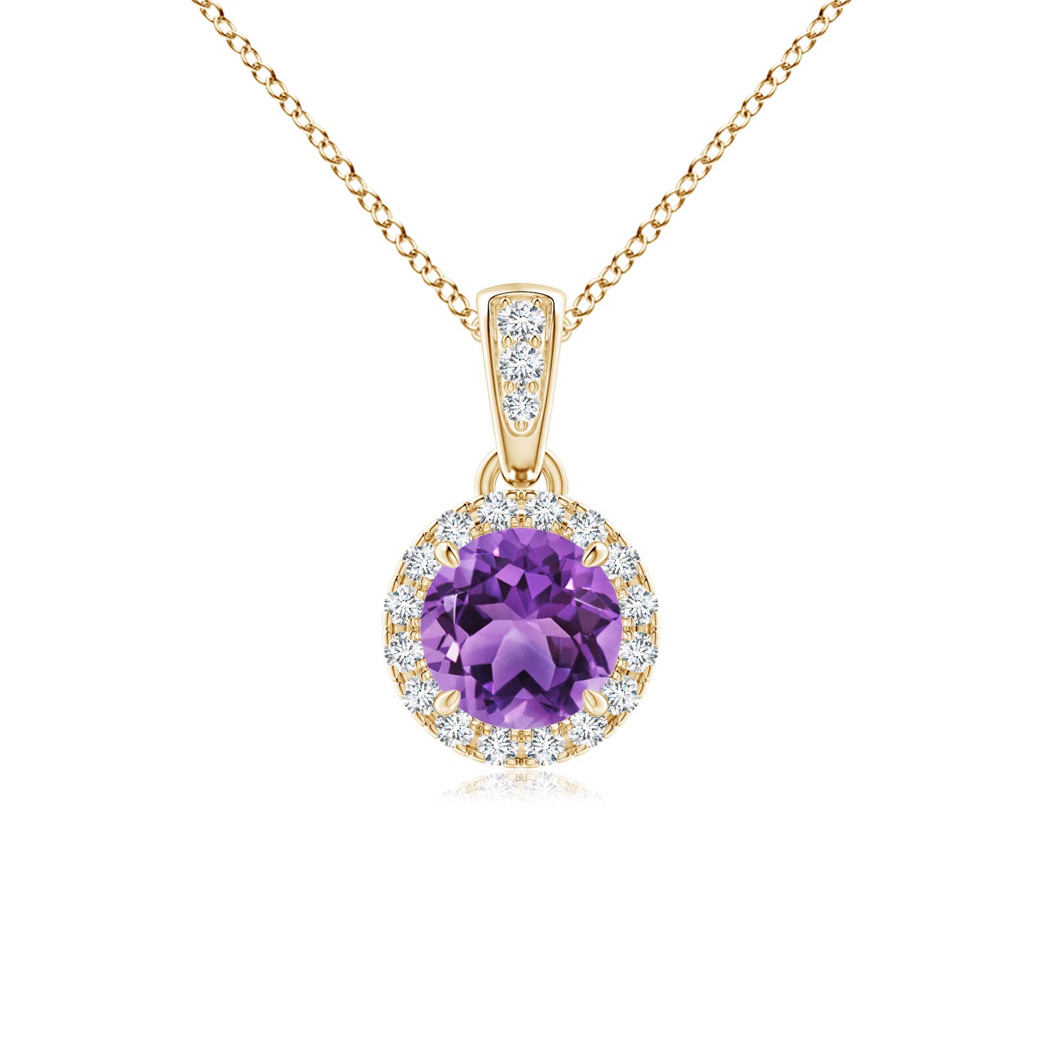 AA - Amethyst / 0.54 CT / 14 KT Yellow Gold