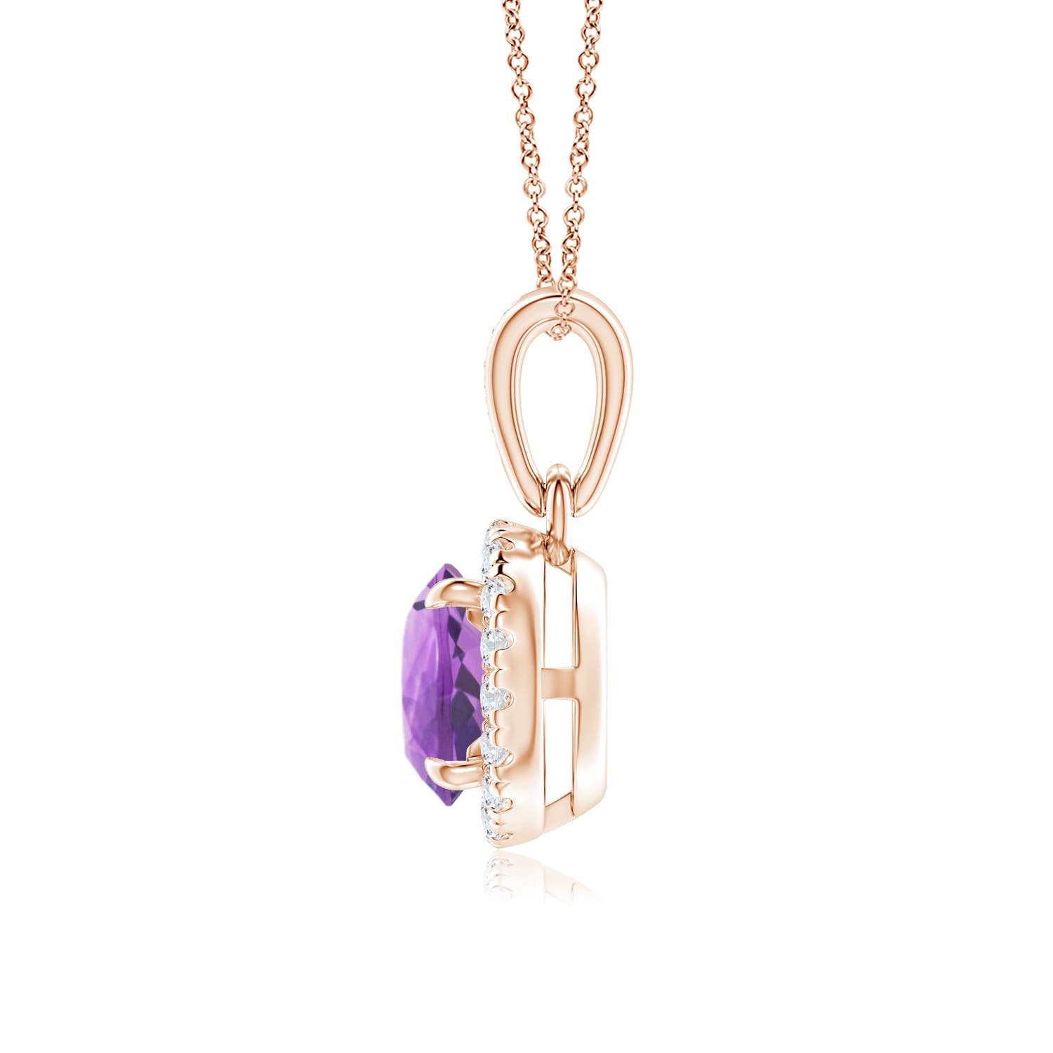 A - Amethyst / 0.93 CT / 14 KT Rose Gold