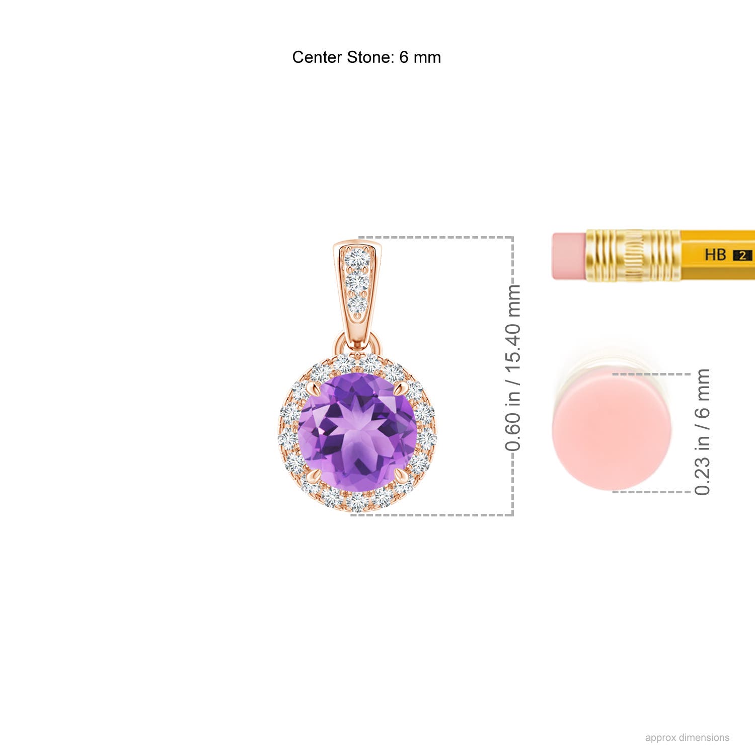 A - Amethyst / 0.93 CT / 14 KT Rose Gold