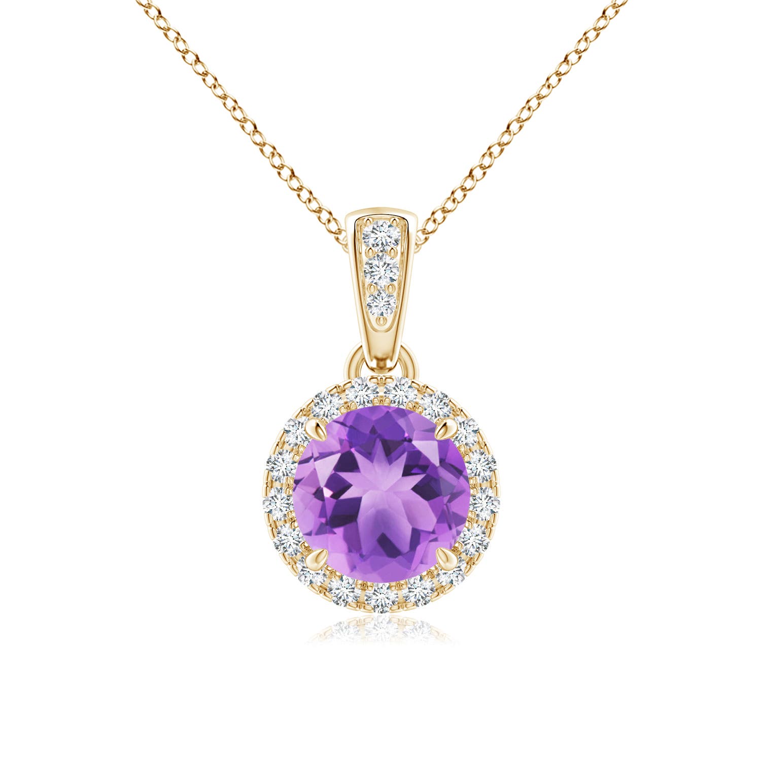 A - Amethyst / 0.93 CT / 14 KT Yellow Gold