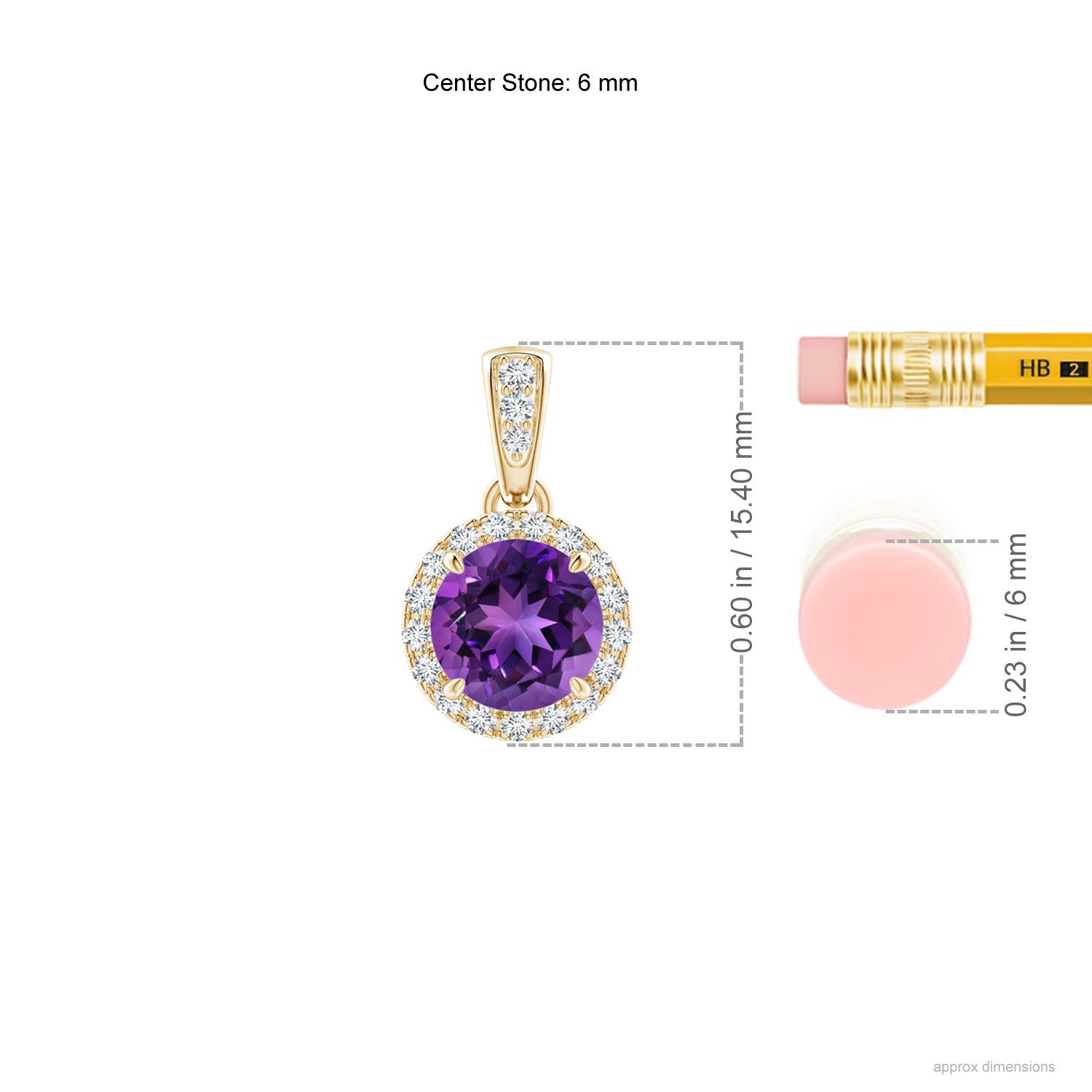 AAAA - Amethyst / 0.93 CT / 14 KT Yellow Gold