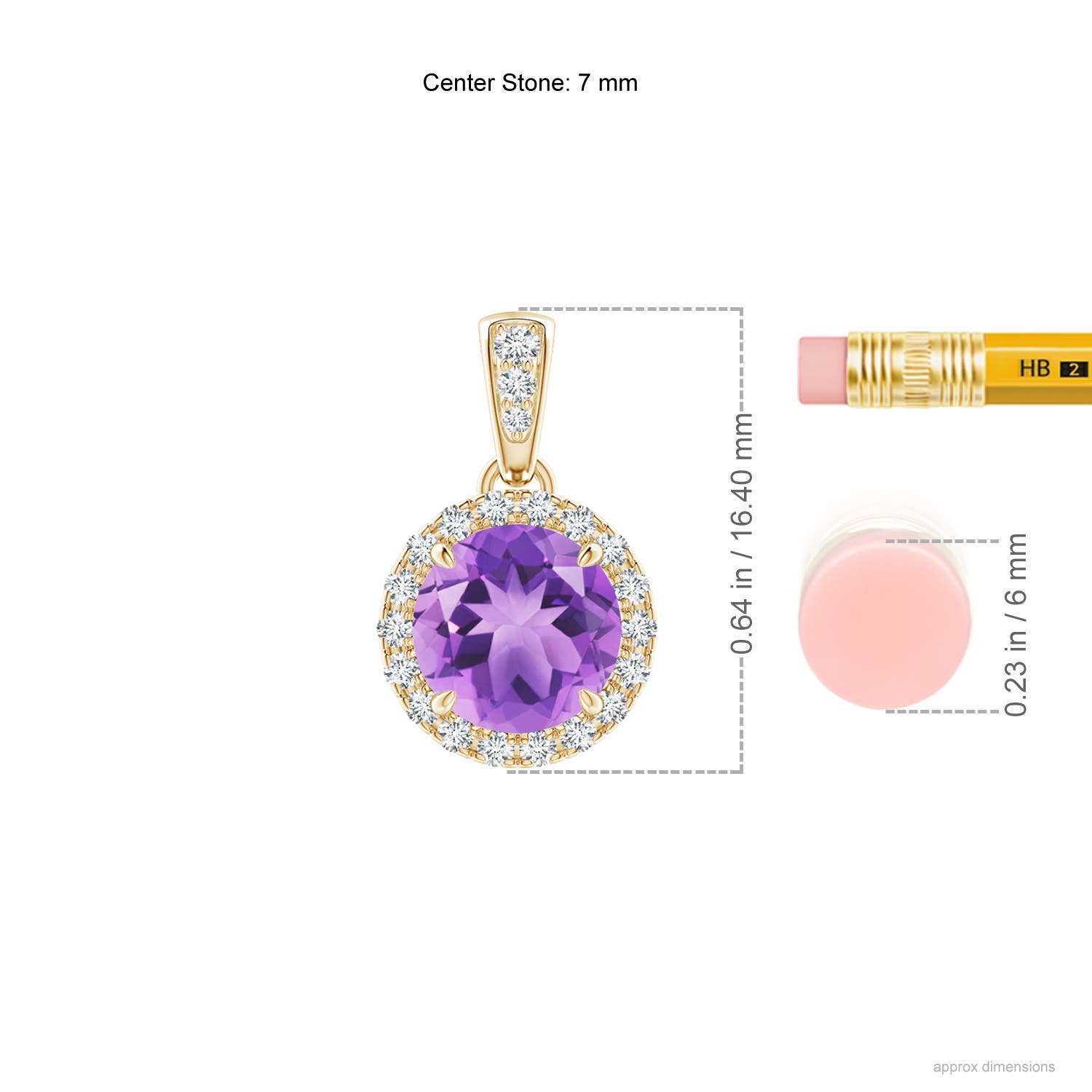 A - Amethyst / 1.36 CT / 14 KT Yellow Gold