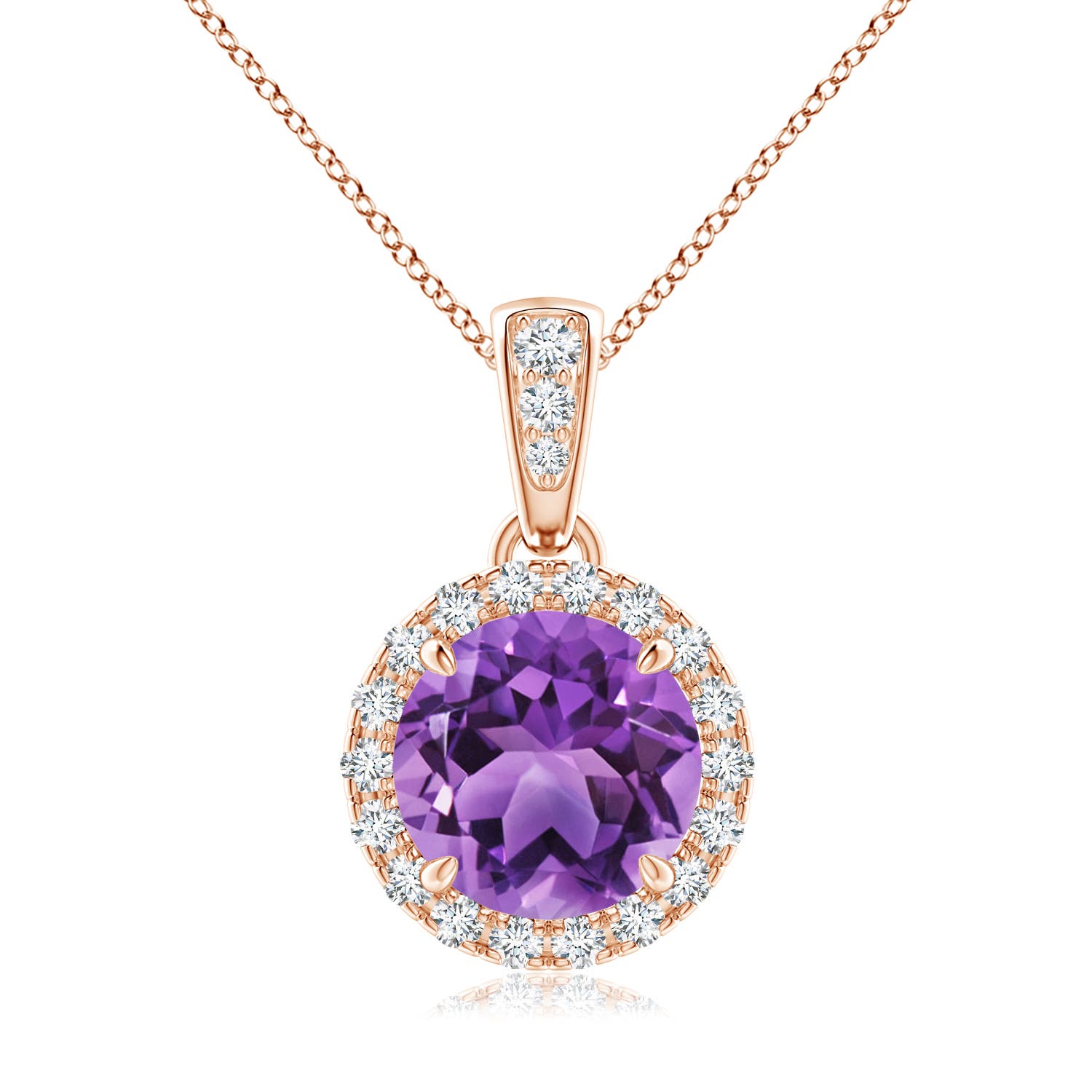 AA - Amethyst / 1.36 CT / 14 KT Rose Gold