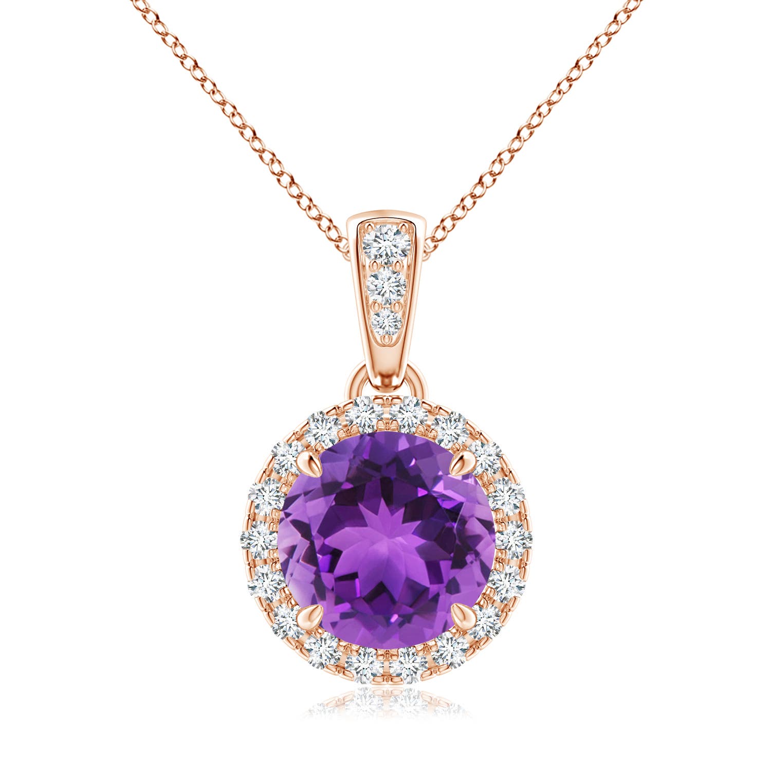 AAA - Amethyst / 1.36 CT / 14 KT Rose Gold