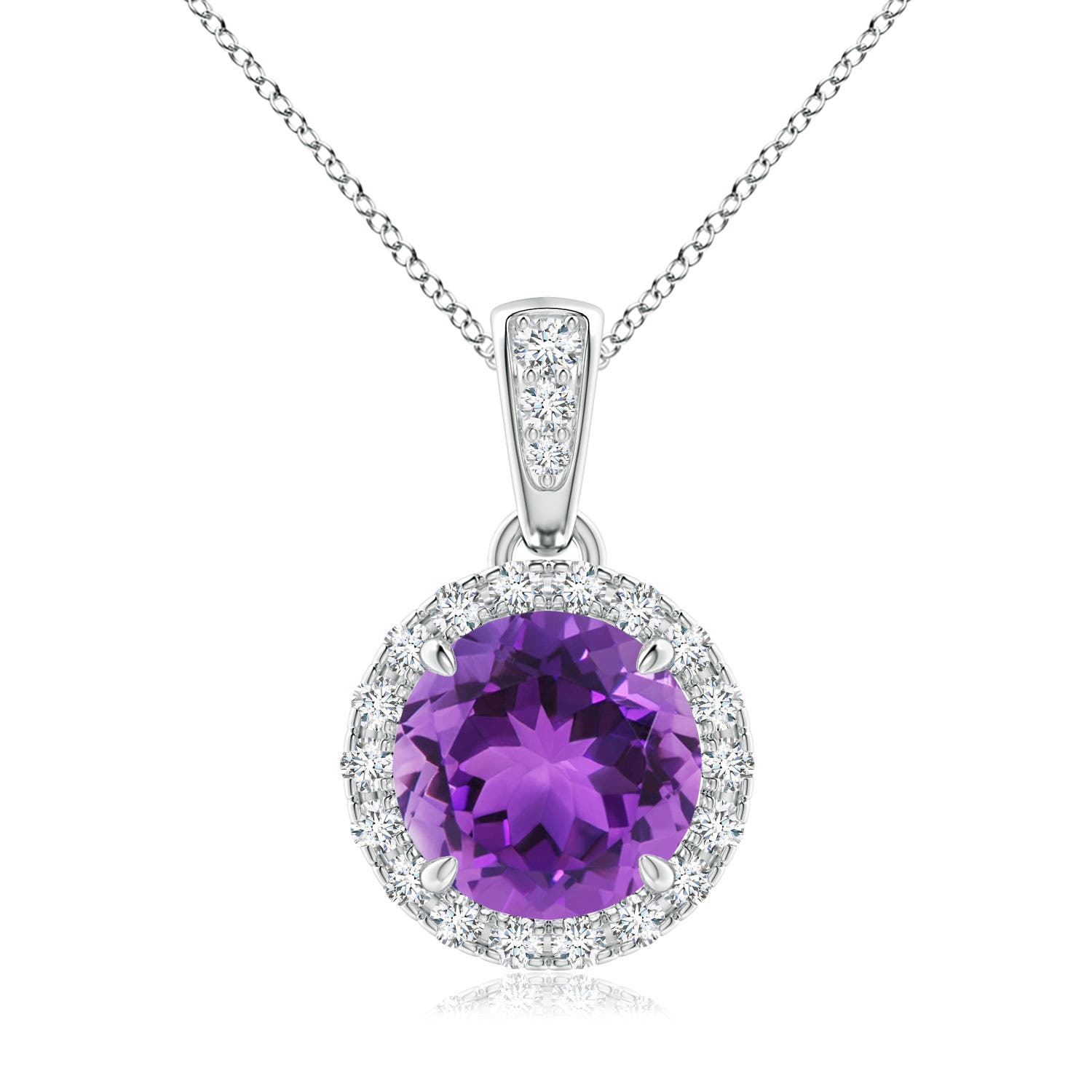 AAA - Amethyst / 1.36 CT / 14 KT White Gold