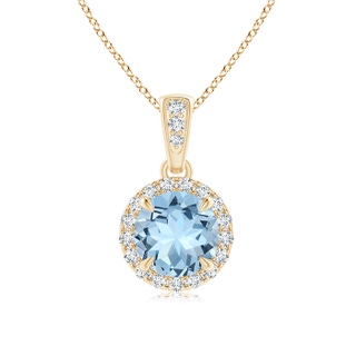 Round AAA Aquamarine