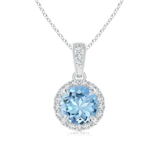 Round AAAA Aquamarine