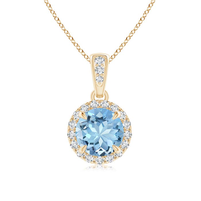 AAAA - Aquamarine / 0.85 CT / 14 KT Yellow Gold