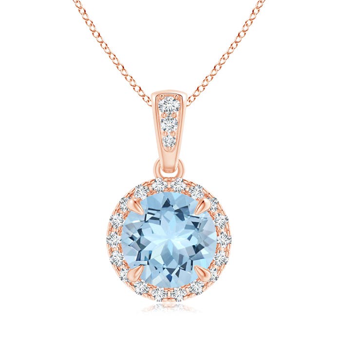 AAA - Aquamarine / 1.33 CT / 14 KT Rose Gold