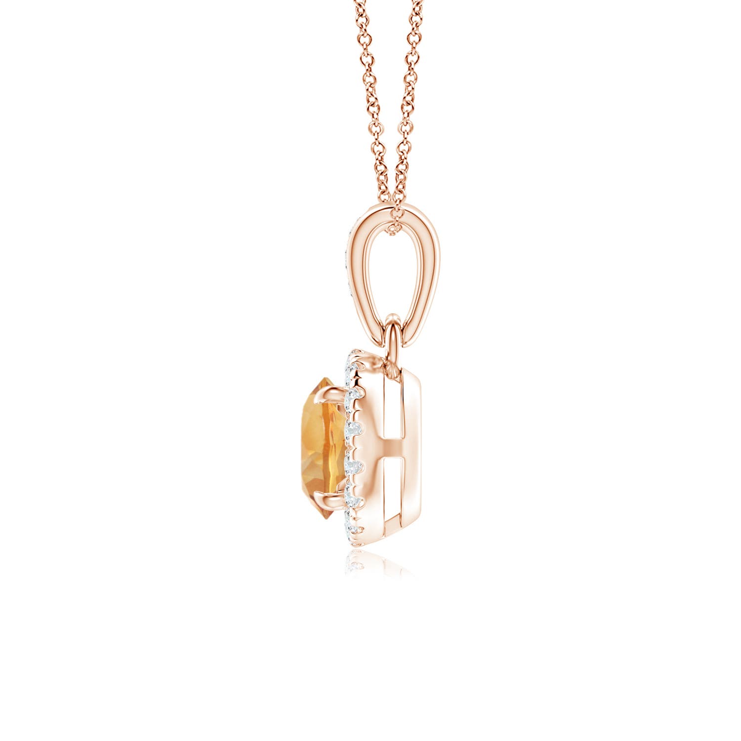 A - Citrine / 0.53 CT / 14 KT Rose Gold