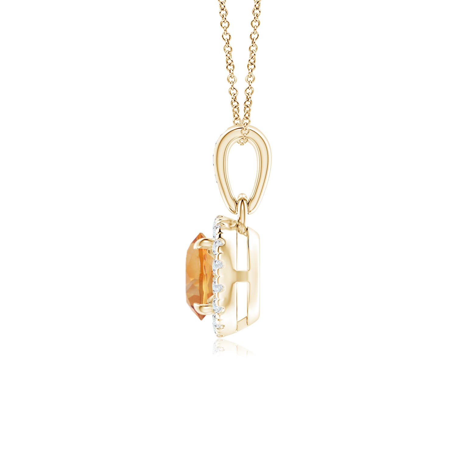 AA - Citrine / 0.53 CT / 14 KT Yellow Gold