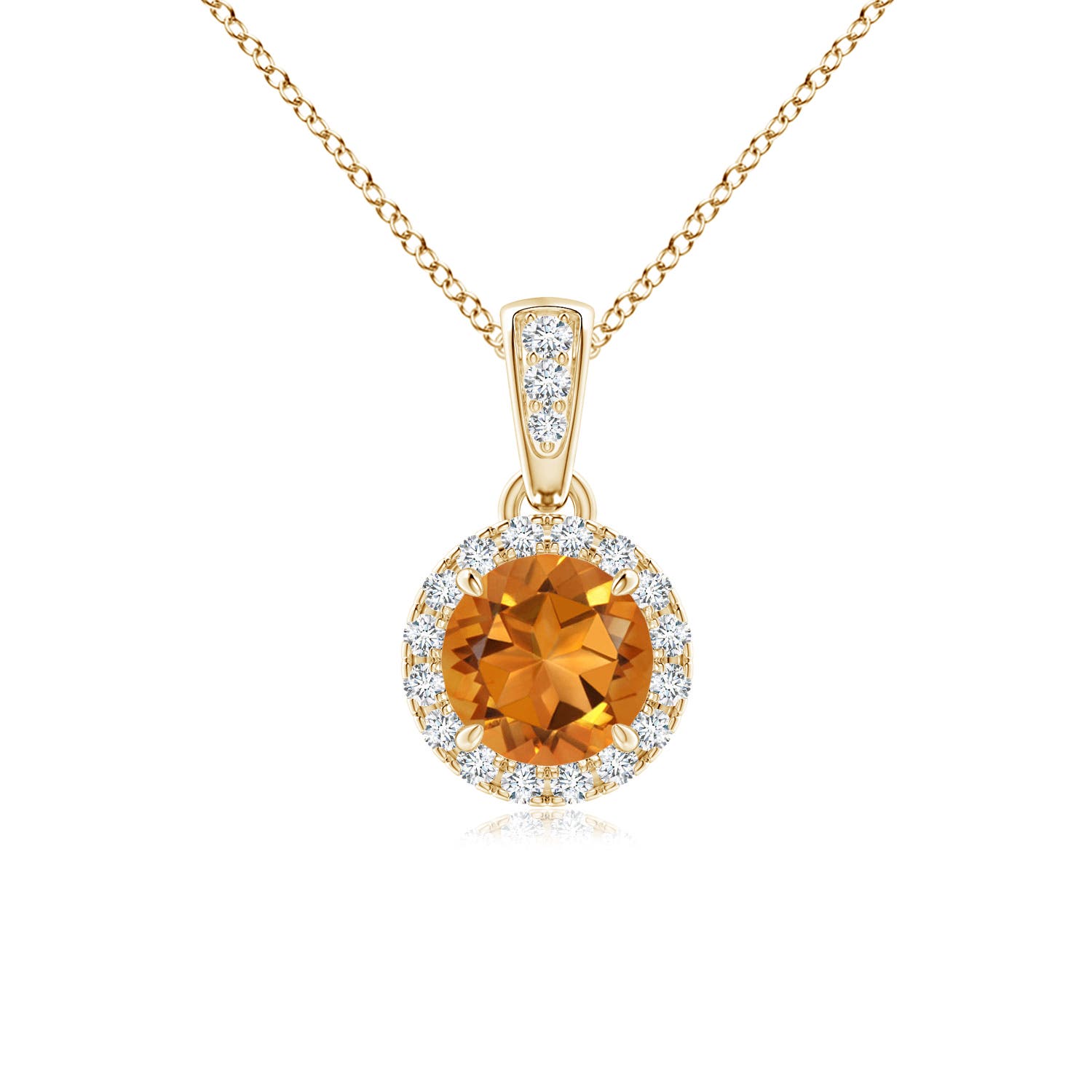 AAA - Citrine / 0.53 CT / 14 KT Yellow Gold