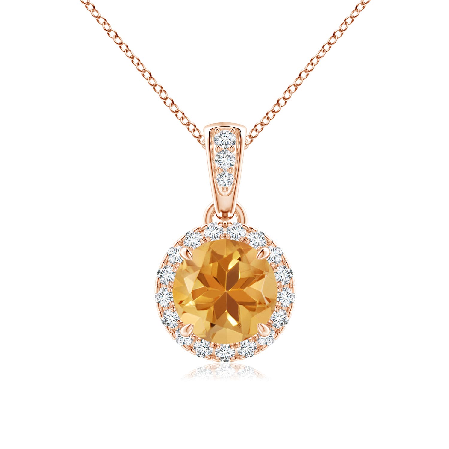 A - Citrine / 0.83 CT / 14 KT Rose Gold