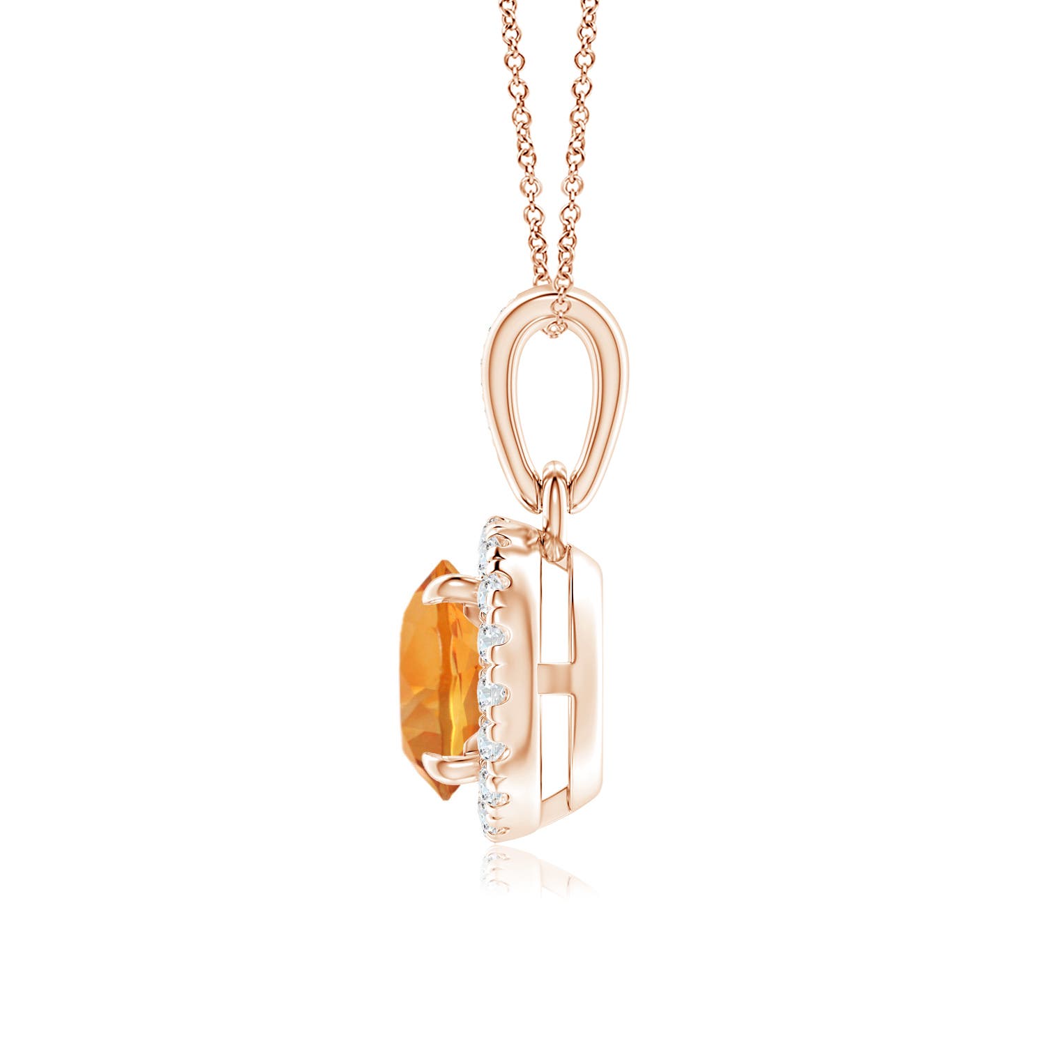 AAA - Citrine / 0.83 CT / 14 KT Rose Gold