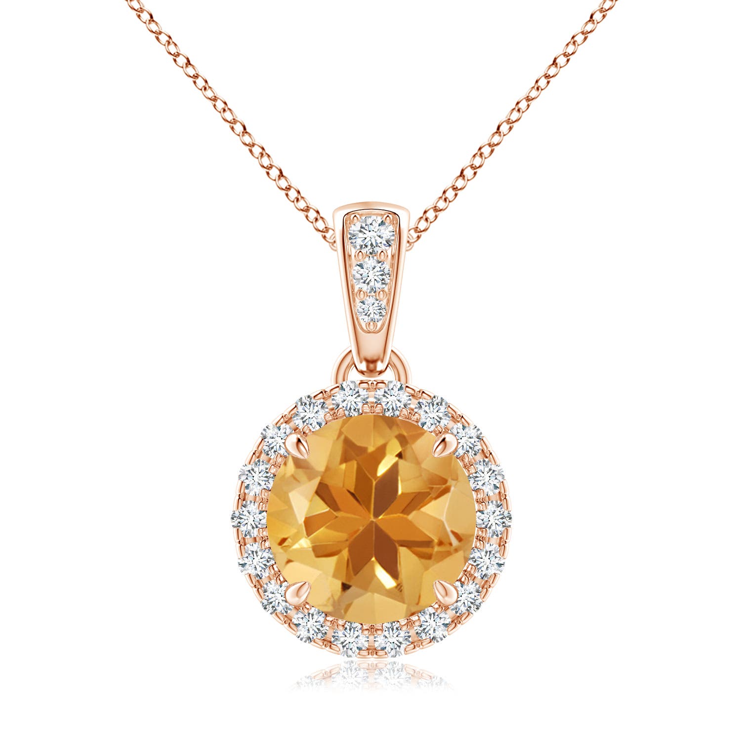 A - Citrine / 1.46 CT / 14 KT Rose Gold