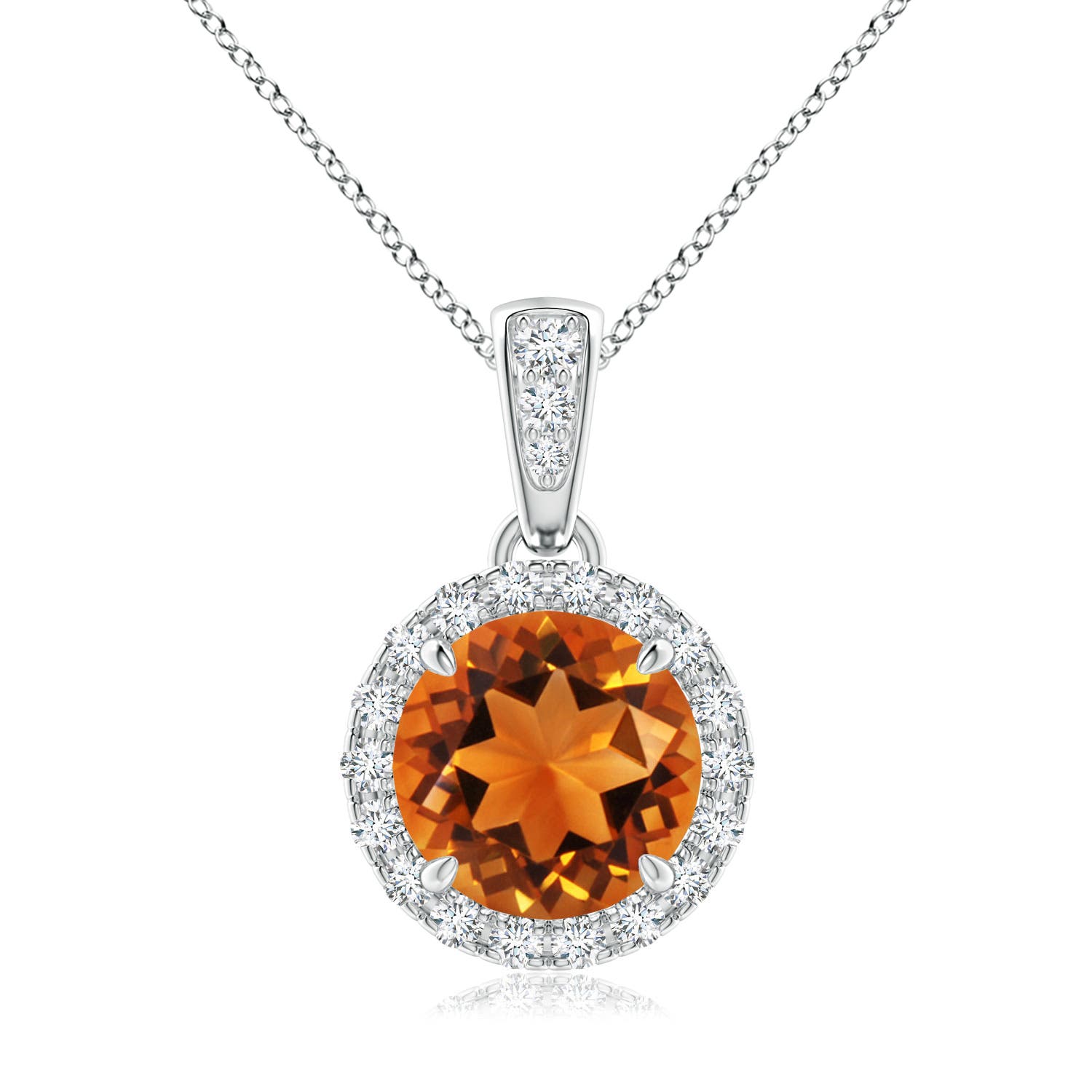 AAAA - Citrine / 1.46 CT / 14 KT White Gold