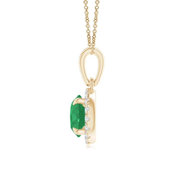 A - Emerald / 0.88 CT / 14 KT Yellow Gold