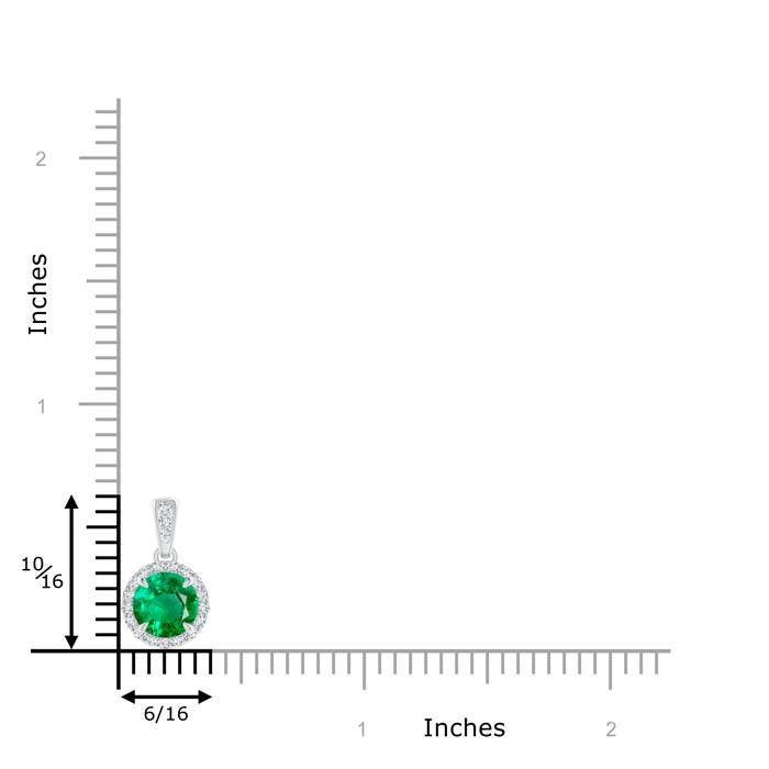 AAA - Emerald / 0.88 CT / 14 KT White Gold