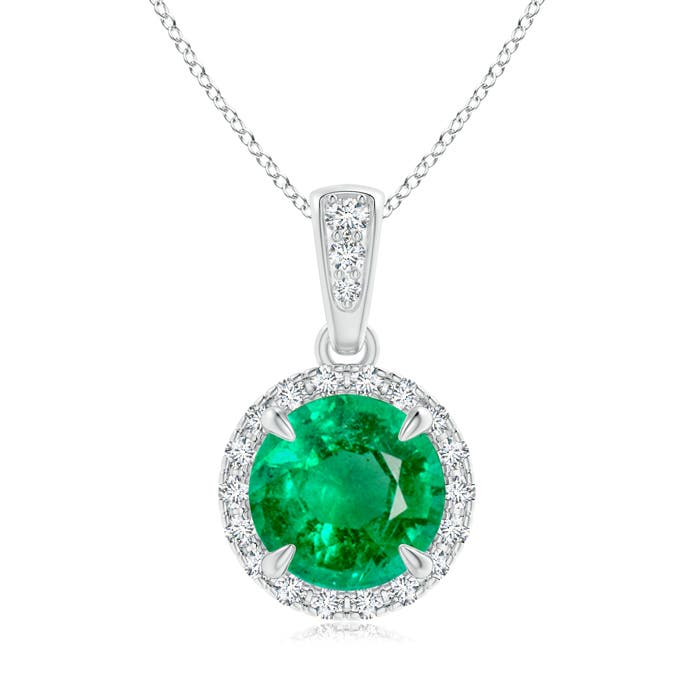 AAA - Emerald / 1.41 CT / 14 KT White Gold