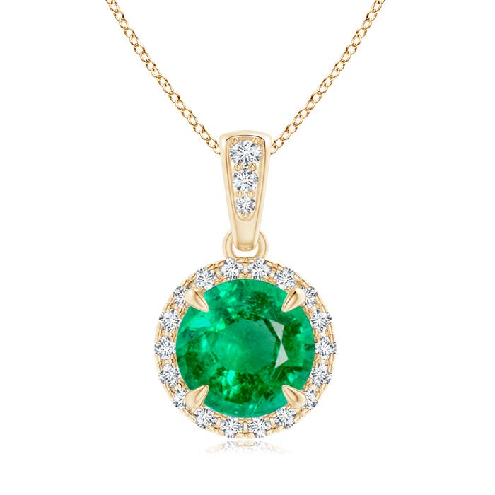 AAA - Emerald / 1.41 CT / 14 KT Yellow Gold