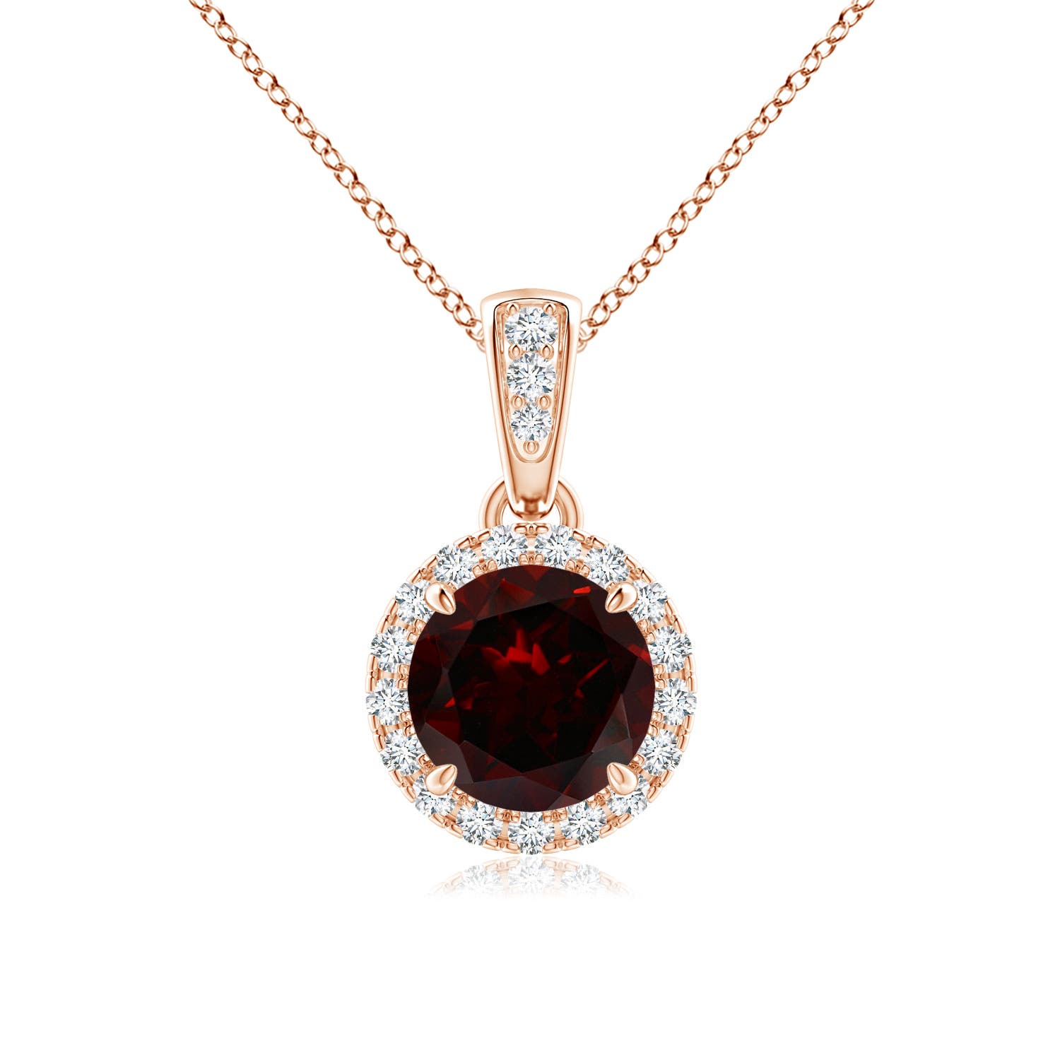 A - Garnet / 1.13 CT / 14 KT Rose Gold