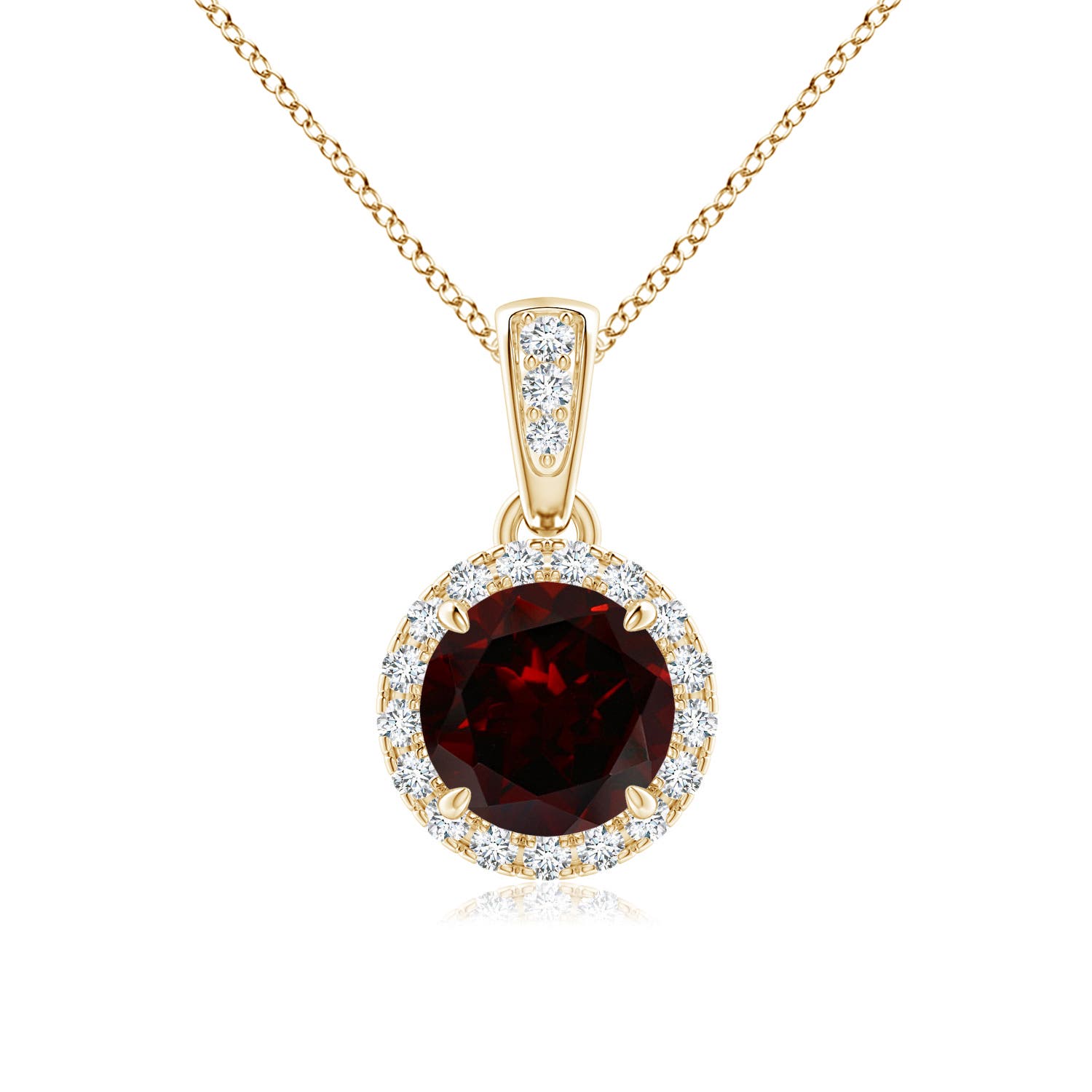 A - Garnet / 1.13 CT / 14 KT Yellow Gold