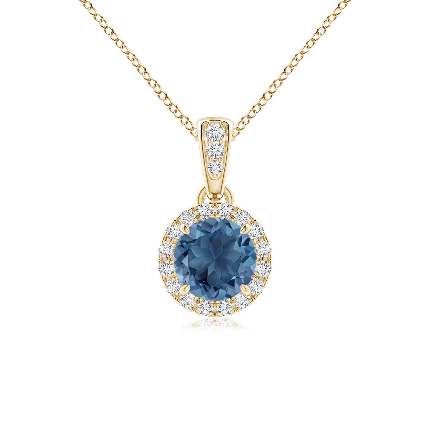 A - London Blue Topaz / 0.68 CT / 14 KT Yellow Gold