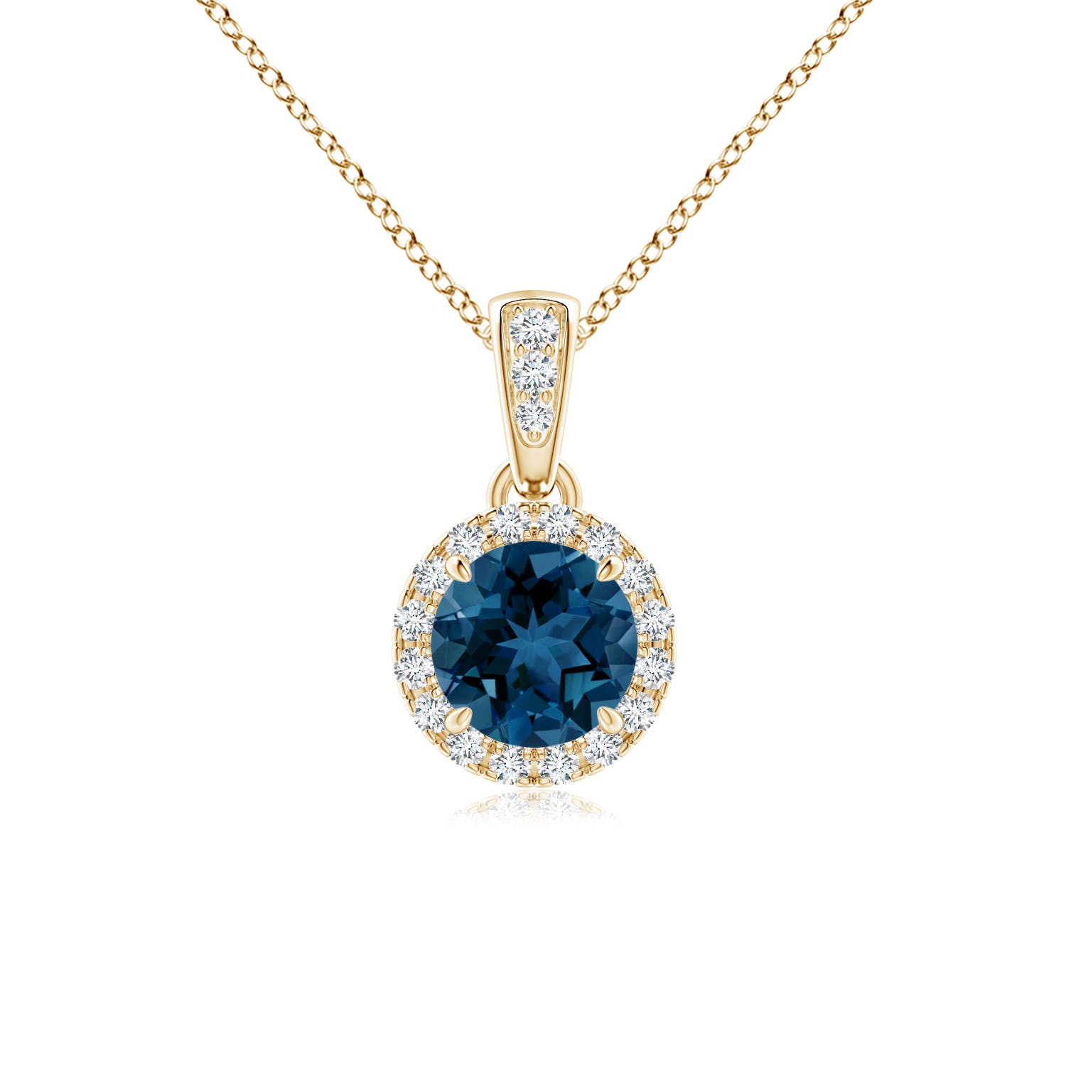 AAA - London Blue Topaz / 0.68 CT / 14 KT Yellow Gold