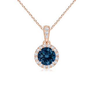 Round AAAA London Blue Topaz