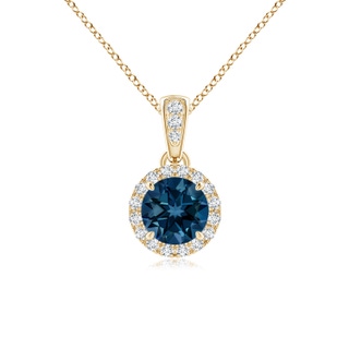 Round AAAA London Blue Topaz