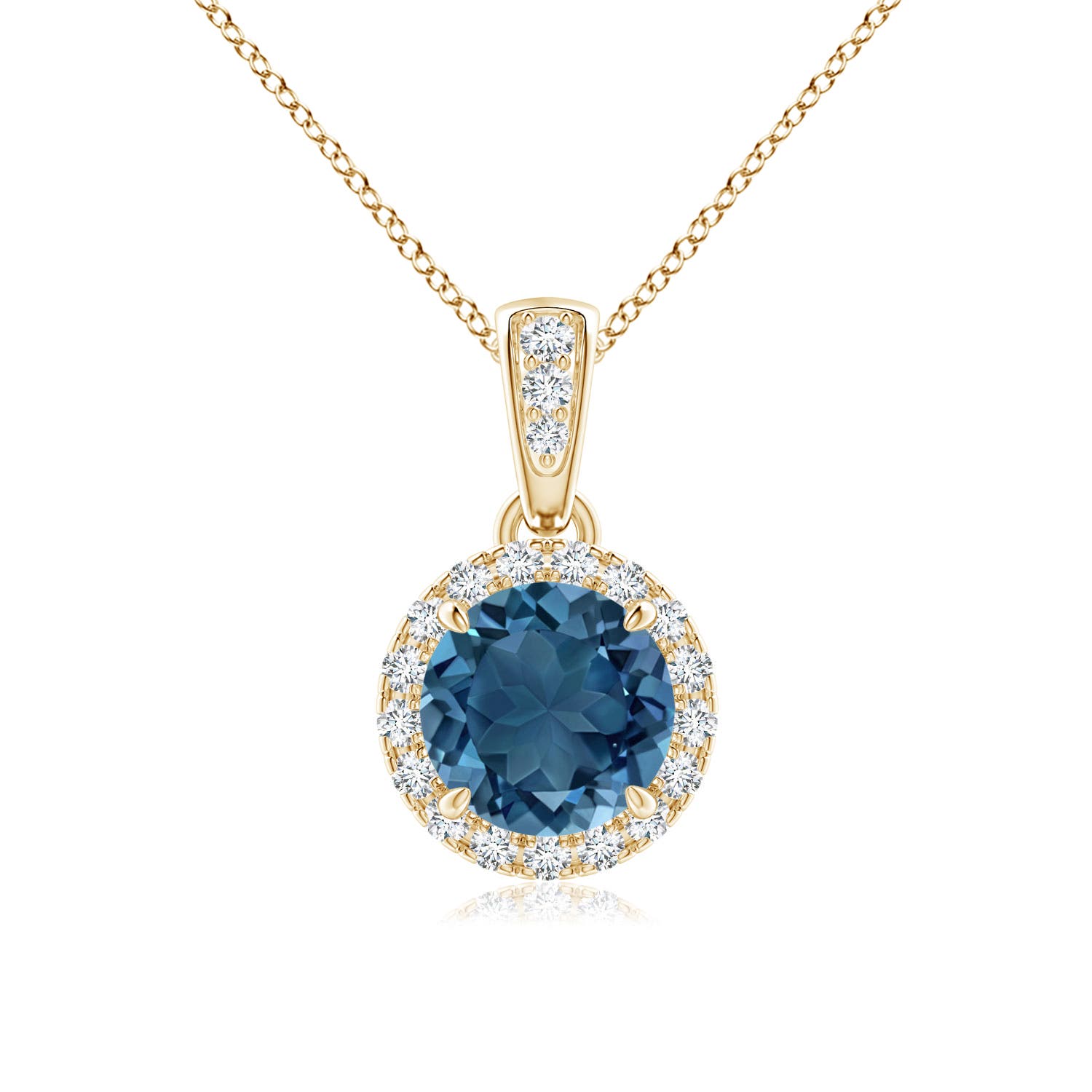 AA - London Blue Topaz / 1.08 CT / 14 KT Yellow Gold