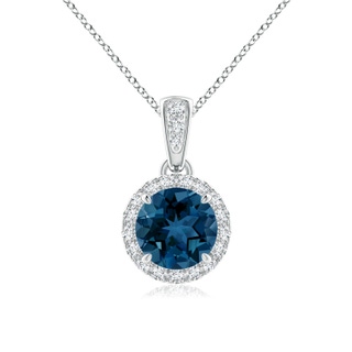 Round AAA London Blue Topaz