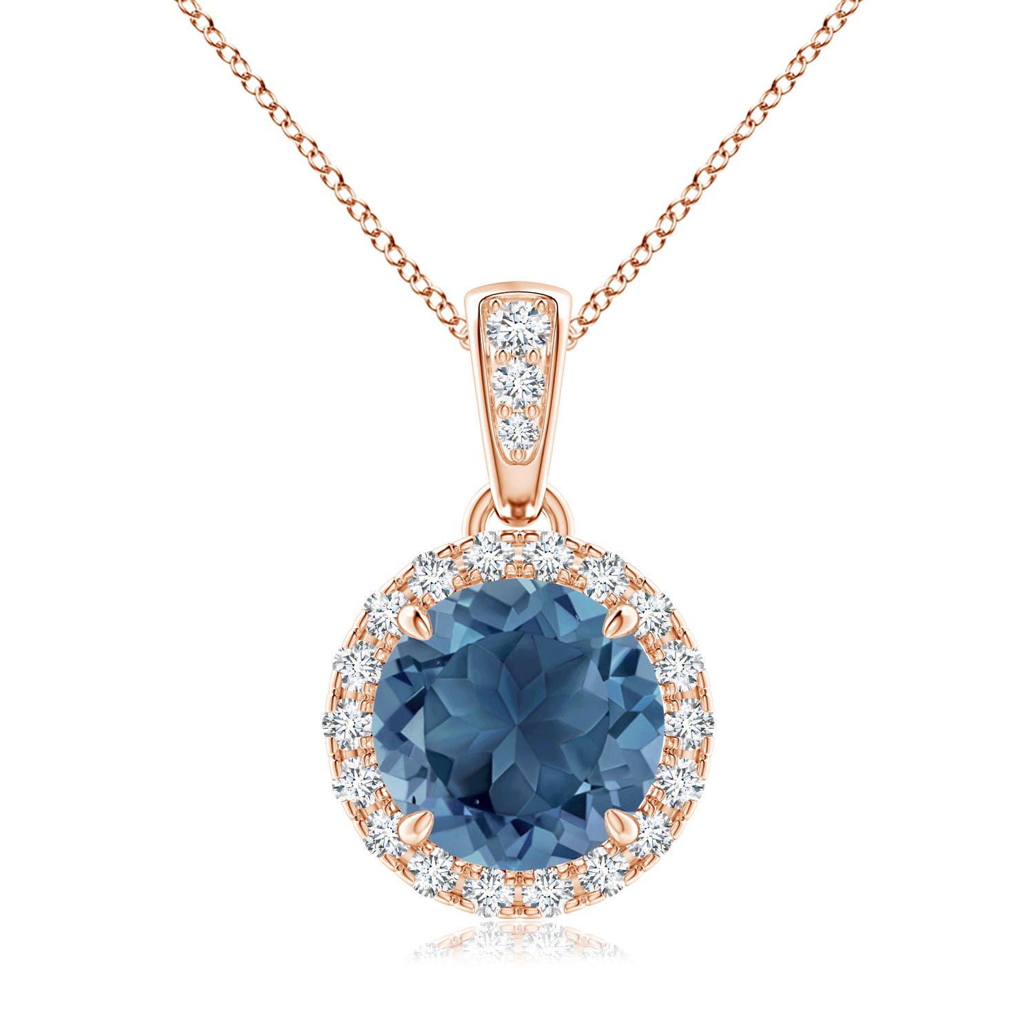 A - London Blue Topaz / 1.76 CT / 14 KT Rose Gold