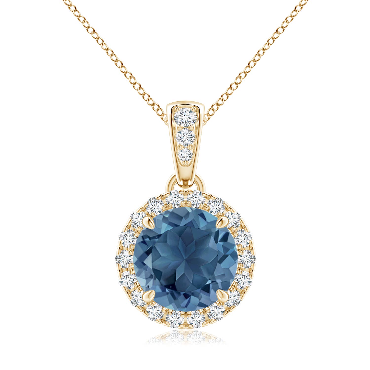 A - London Blue Topaz / 1.76 CT / 14 KT Yellow Gold