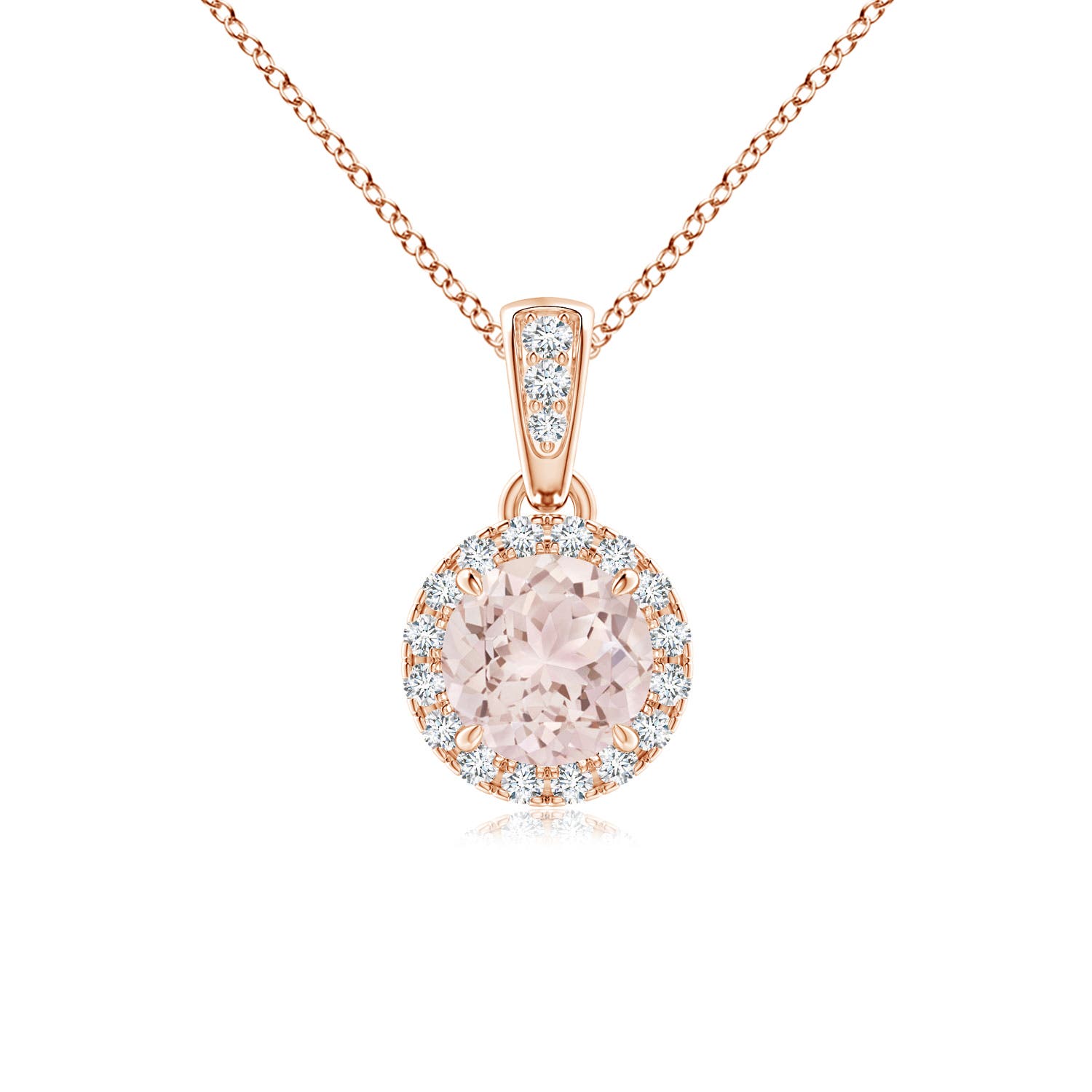 A - Morganite / 0.5 CT / 14 KT Rose Gold