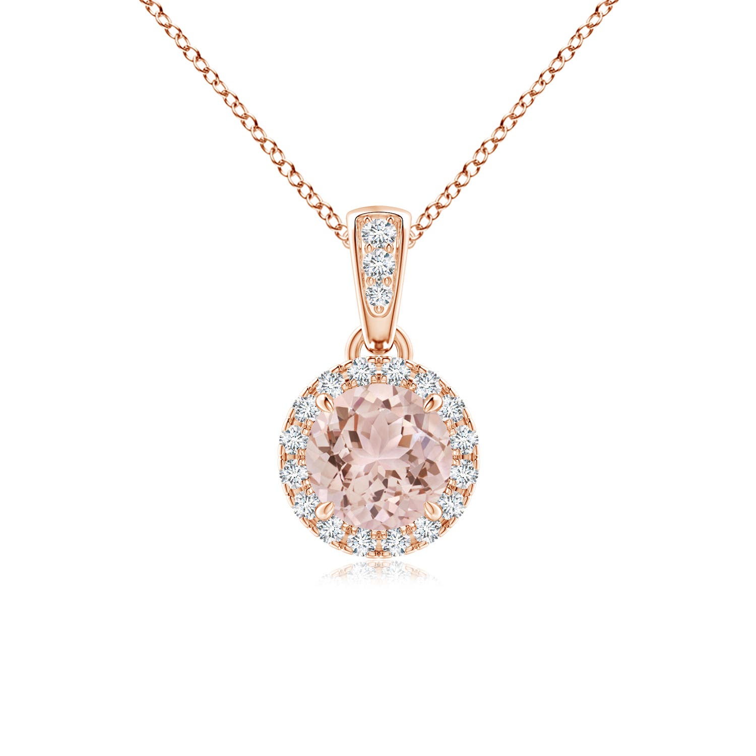 AAA - Morganite / 0.5 CT / 14 KT Rose Gold