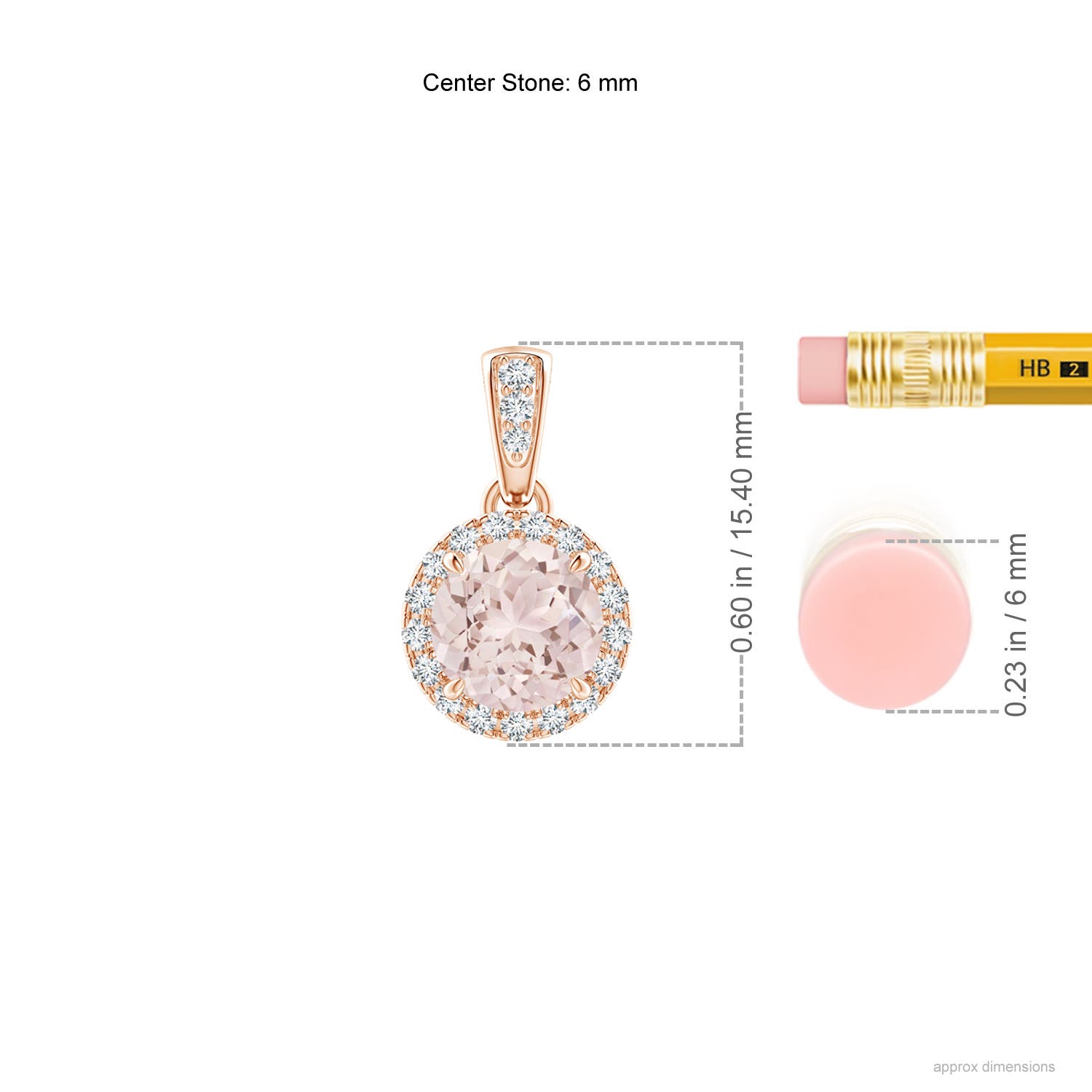 A - Morganite / 0.83 CT / 14 KT Rose Gold