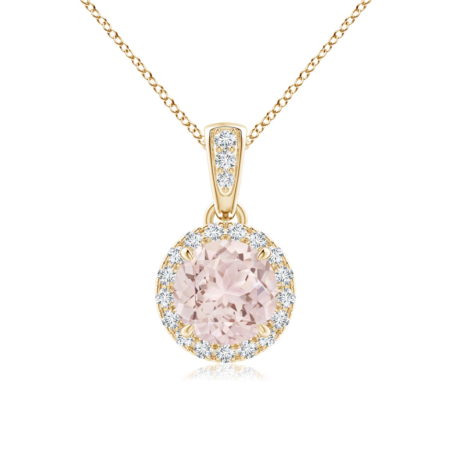 A - Morganite / 0.83 CT / 14 KT Yellow Gold